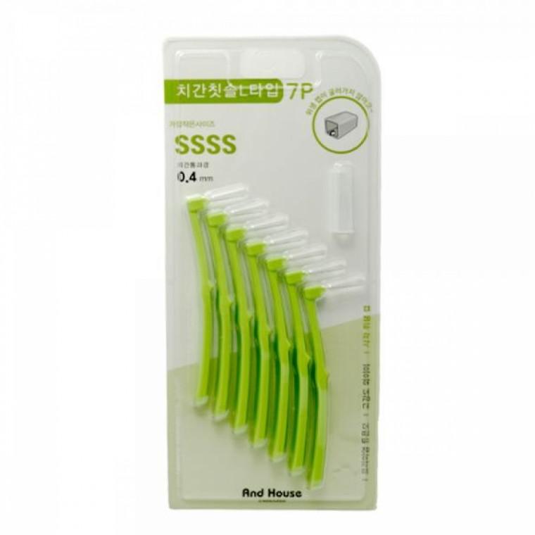덴탈 치간칫솔 L형 7P 0.4mm (SSSS) 치석제거