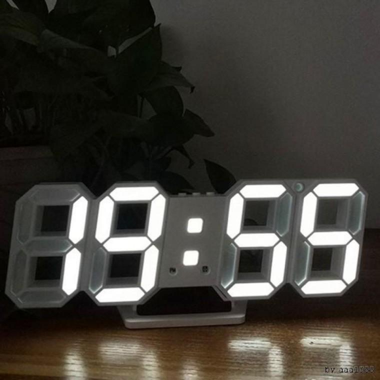 무소음 칼라 LED 벽걸이시계 벽시계 알람 온도계 탁상