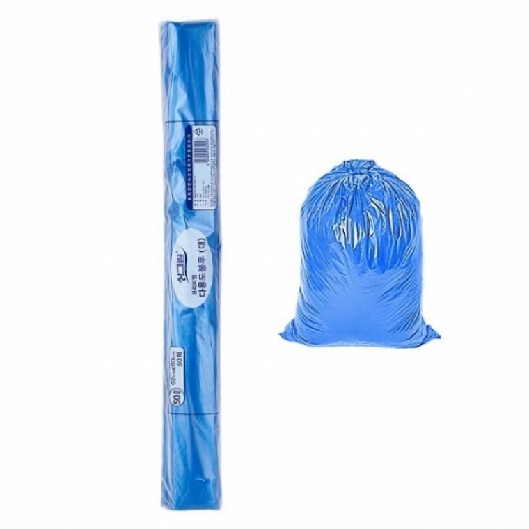 다용도 HDPE 봉투-블루 50리터 50매 봉지
