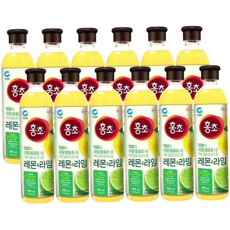 홍초 레몬라임 900ml x 12개입