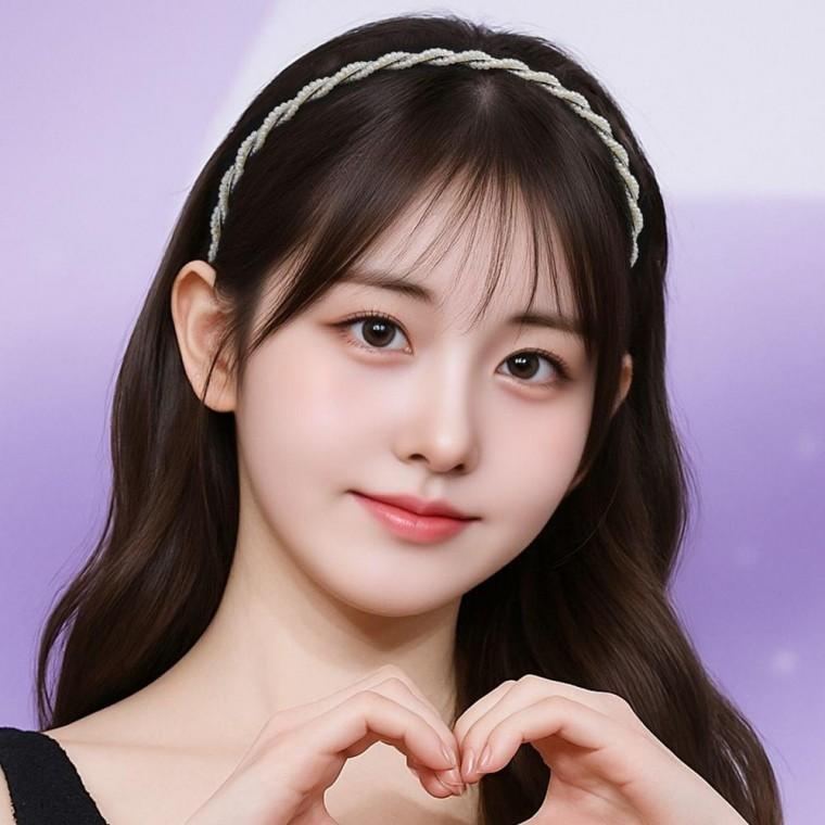 스파이럴 진주 펄 머리띠 헤어밴드