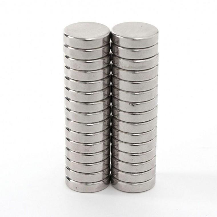 30개입 초강력 자석 15X4mm 원형 다용도