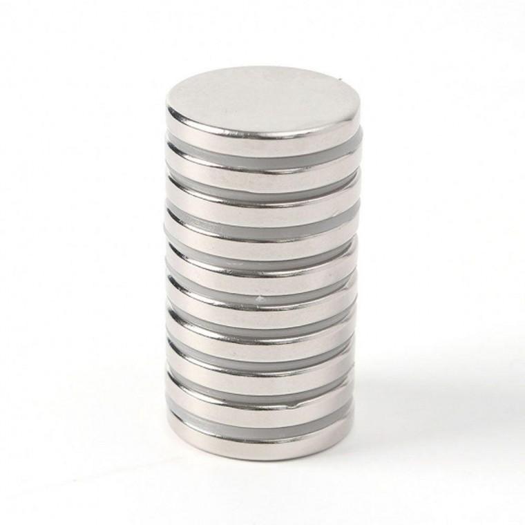 10개입 원형 자석 초강력 25X4mm 다용도