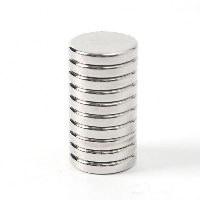 자석 20X4mm 10개입 초강력 다용도 원형
