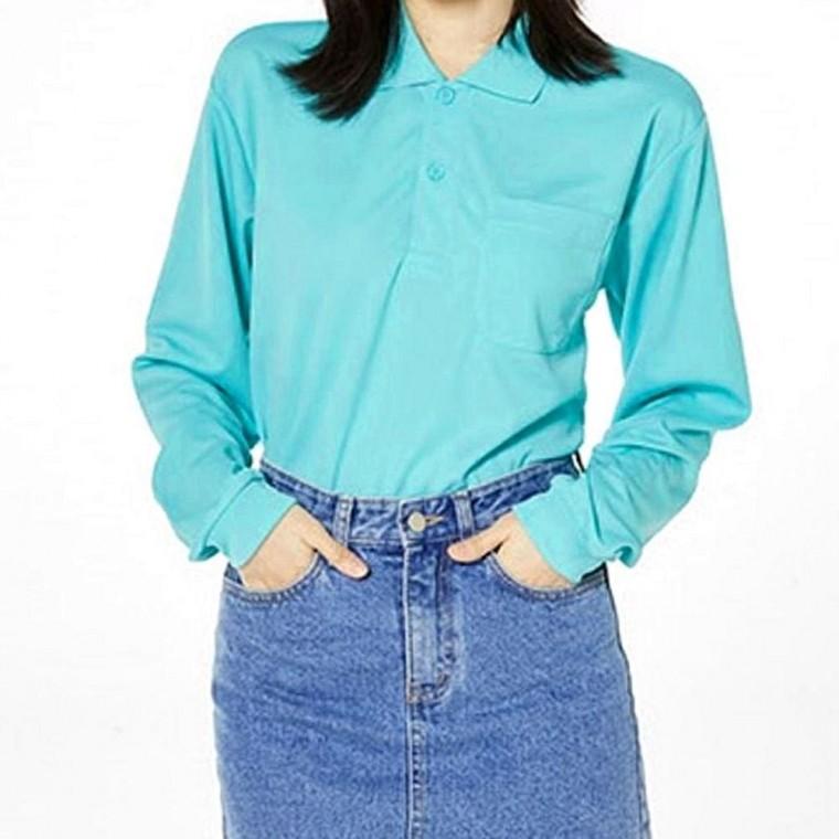 무지 긴팔티 남녀 카라티셔츠 여성 단체티