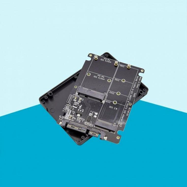 mSATA to SATA 변환장치 2.5 케이스 SATA 컨버터