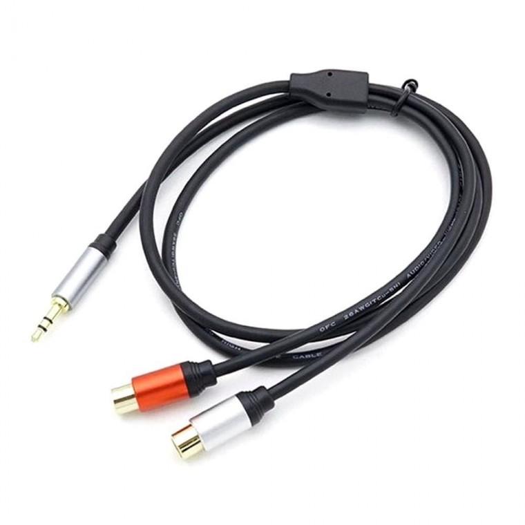 RCA 스테레오 오디오케이블 2선 1M 변환젠더