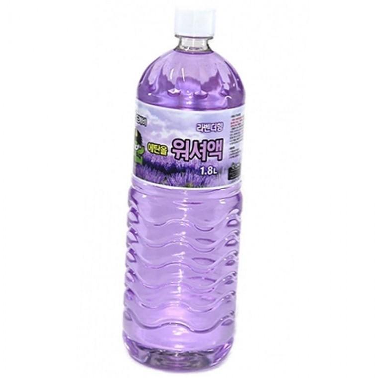 1.8L 자동차 사계절 에탄올 세정 워셔액 라벤더향 1P