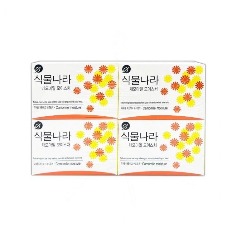 식물나라 캐모마일 모이스처 비누 100g 4개입