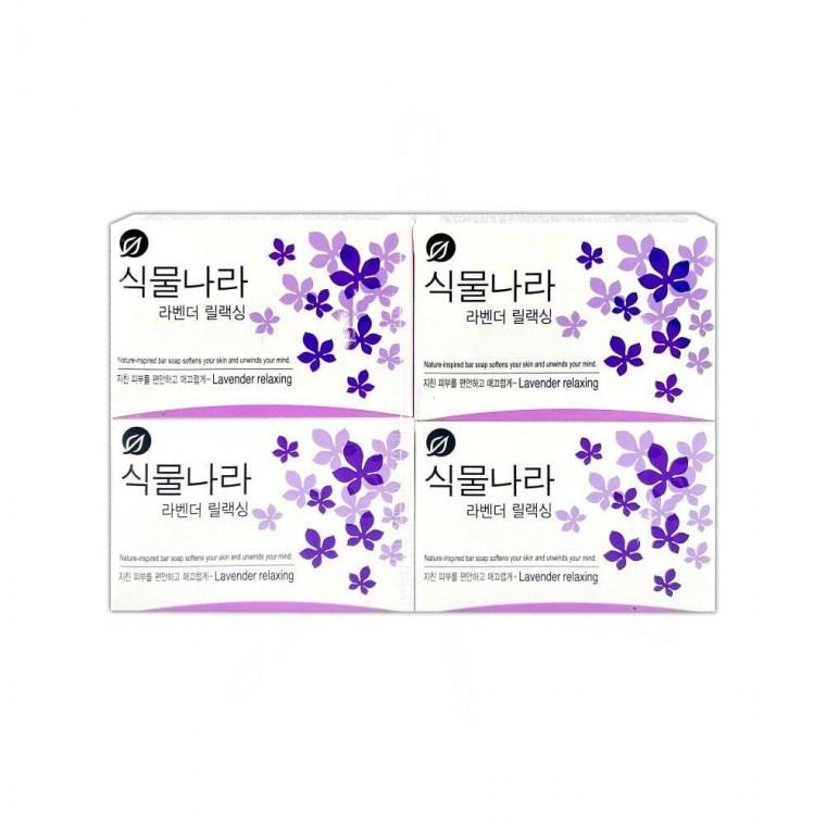 식물나라 라벤더 릴랙싱 비누 100g 4개입