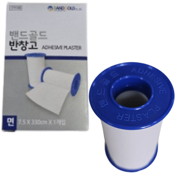 밴드골드 면 반창고 7.5cm x 330cm 대형 1개 붕대 구급 응급 밴드