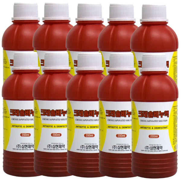 삼현 크레솔 비누액 200ml 10개 크레졸 소독 야생동물 퇴치