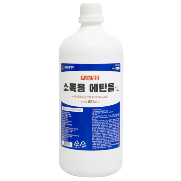 삼현 소독용 에탄올 1L 1개 알콜 알코올 청소 살균