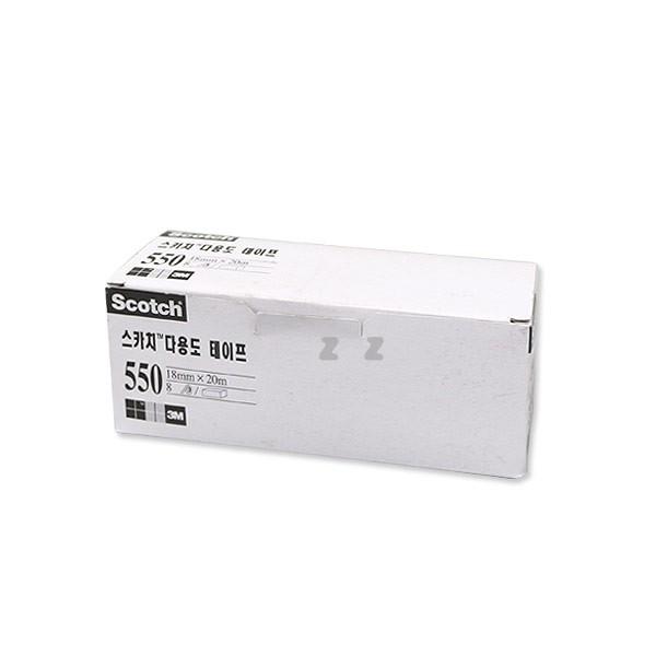 스카치 다용도 테이프 18mmX20m 550 8P/접착제/본드