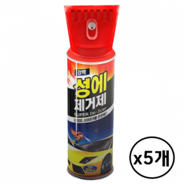 카렉스 성에 제거 스프레이 차량 겨울용품 500ml 5개