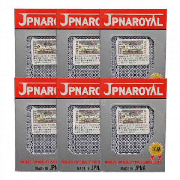 JPNA 홀로그램 트럼프 카드 고급 포커세트 반사형 6개