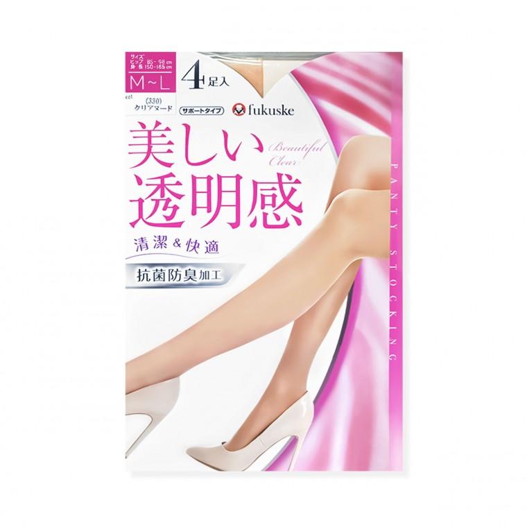클리어 서포트 일본 스타킹 4개입(누디 베이지)
