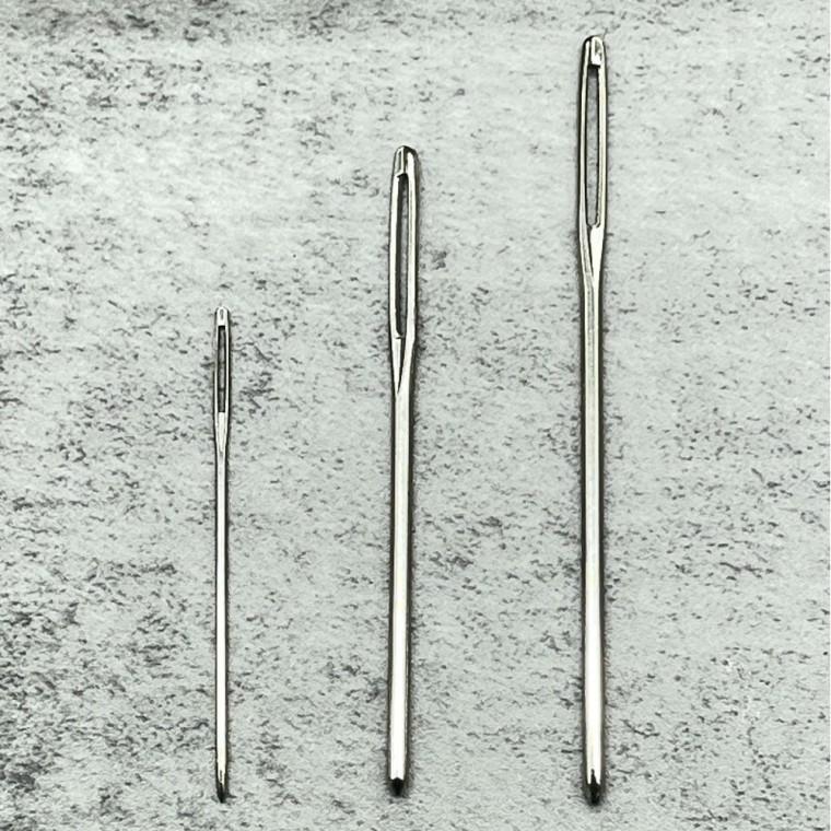 (100개) 스틸 돗바늘 도지바늘 뜨개용 안전 쇠바늘 4.5cm