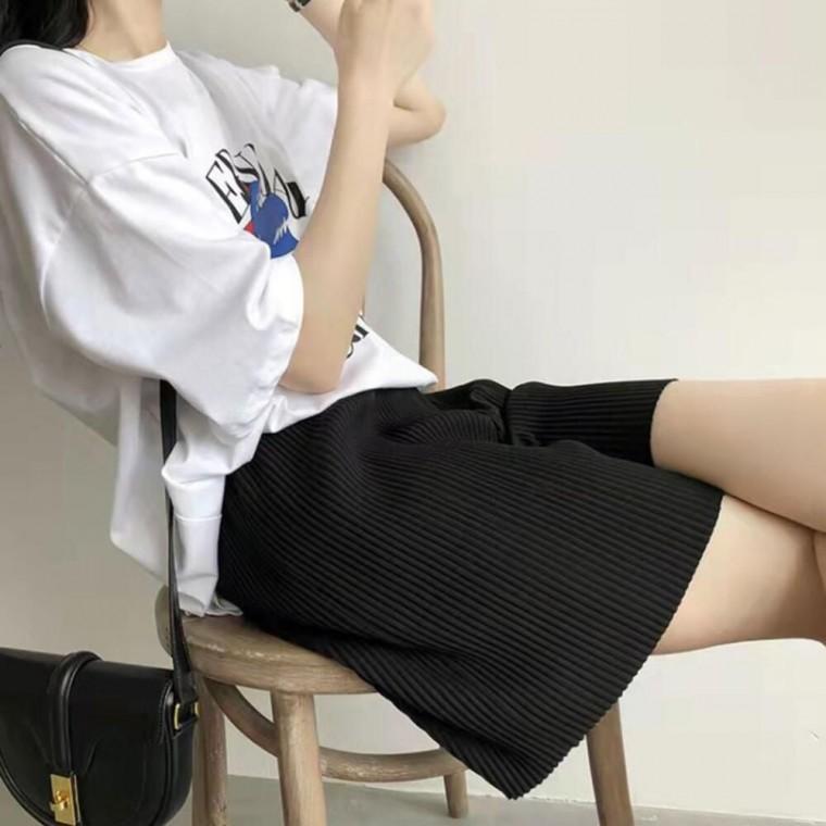 깔끔하고 러블리한 리본 프린팅 포인트 여성 여름양말