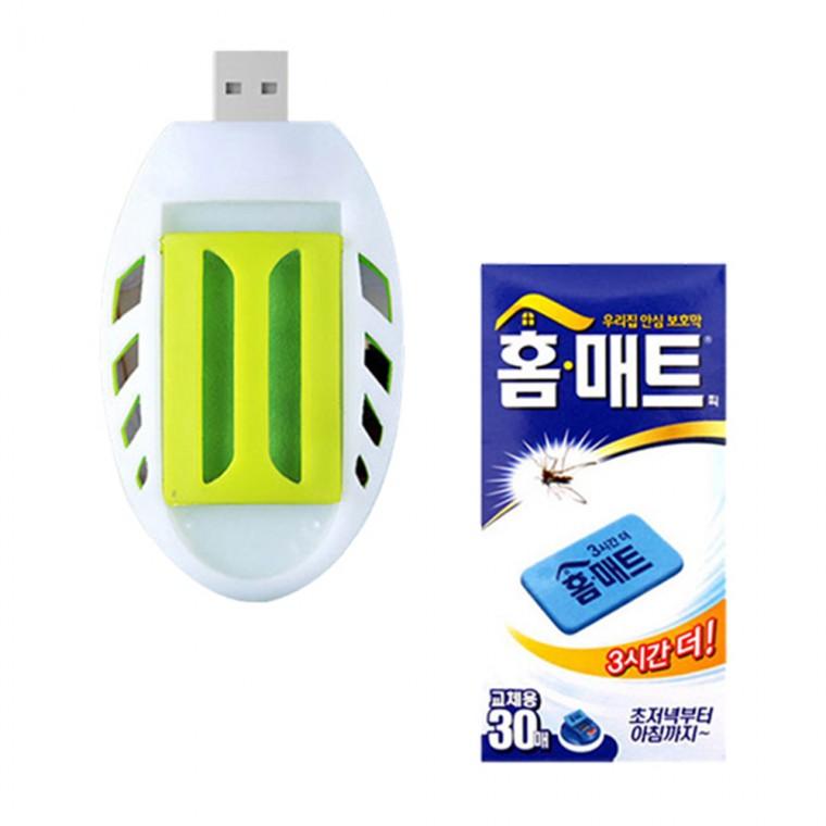 캠핑 야외 휴대용 모기퇴치 USB 매트 훈증기