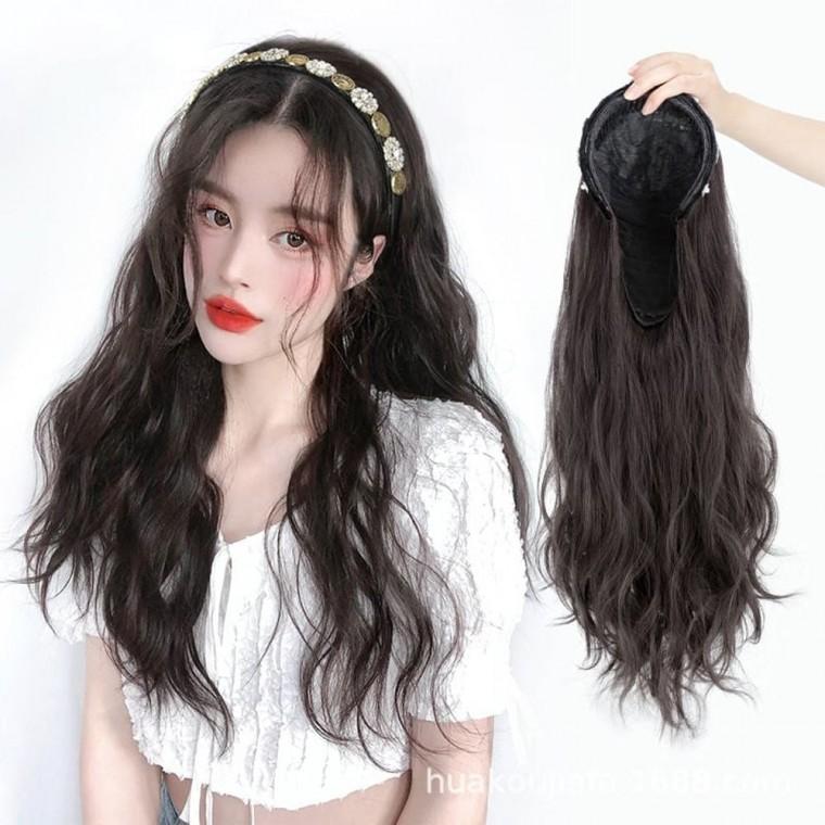 쏘투 여성 머리띠 긴가발 부분가발 헤어밴드 패션 촬영소품