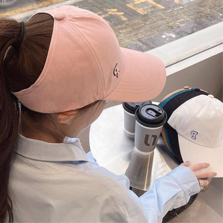 뒷트임 야구캡모자 야구모자 여자볼캡 가벼운모자 포니테일 캡모자 챙모자