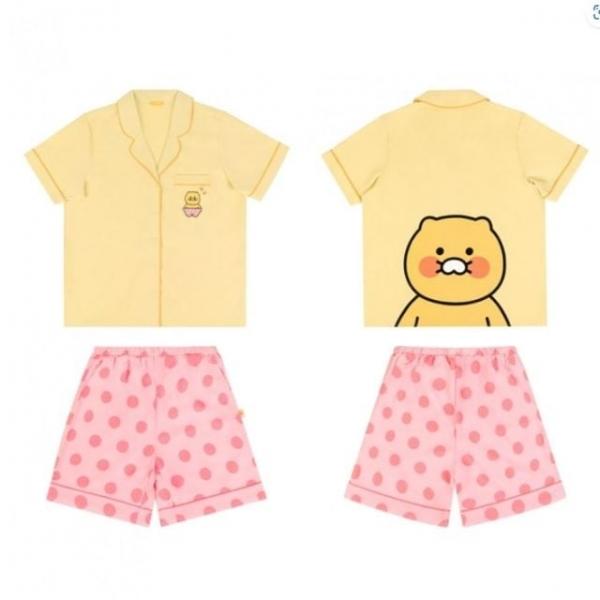 오피스용품 문구 반팔 캐릭터 파자마 세트 춘식이