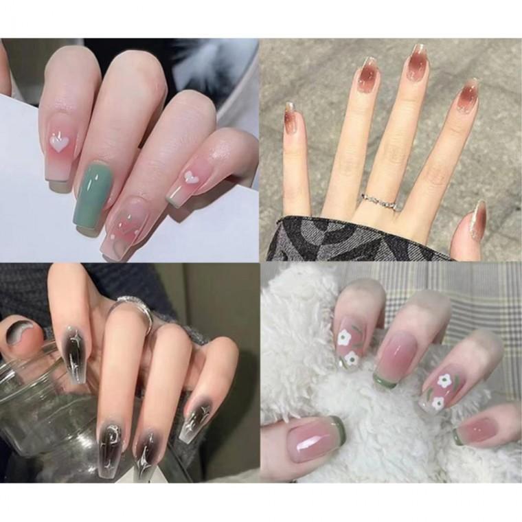 네일용품 네일손톱 셀프 봄 가성비 붙이는네일팁 네일아트 예쁜네일팁