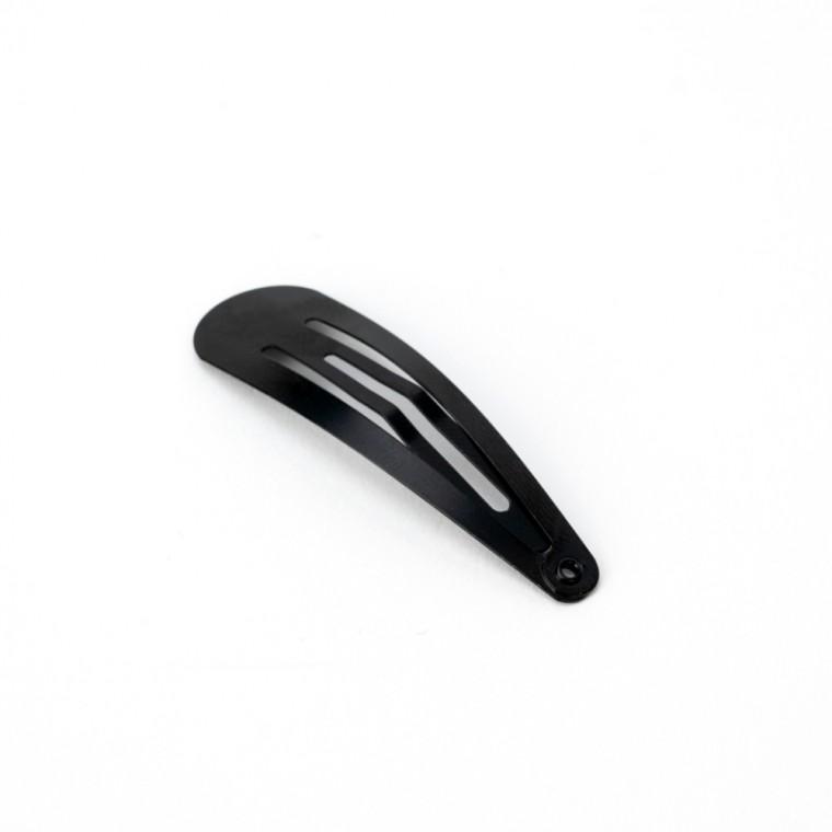 똑딱핀 머리핀 검정 4.8cm 10P