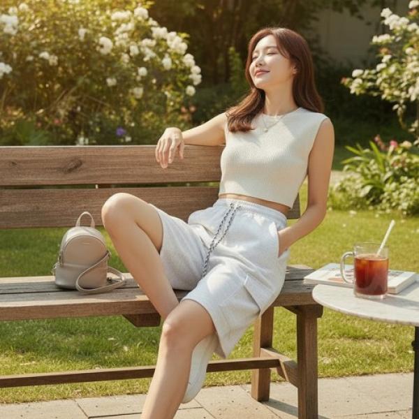타라킨 벌룬 건빵 5부 카고 반바지 SD-260510
