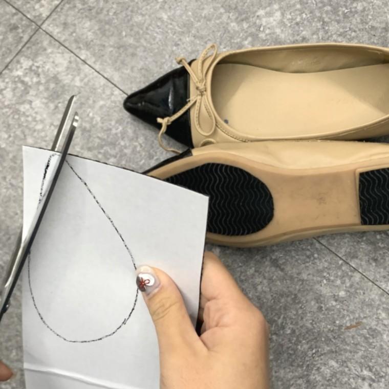 잘라쓰는 밑창보강 수선패드 스티커 블랙
