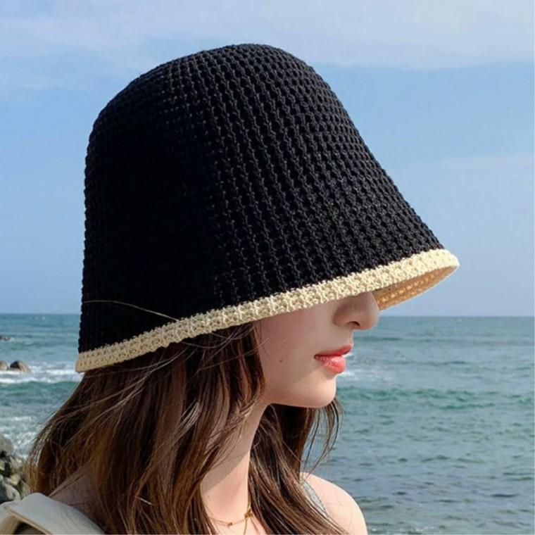 여성벙거지 데일리룩 벙거지모자 봄모자 짜임 30대여자 여자버킷햇 버킷햇