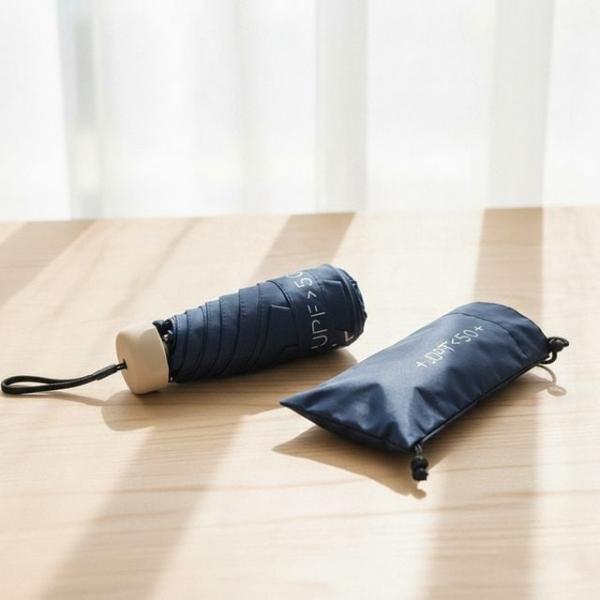 휴대용 초경량 5단 양우산 자외선 차단 접이식 미니 양산 겸용 우산
