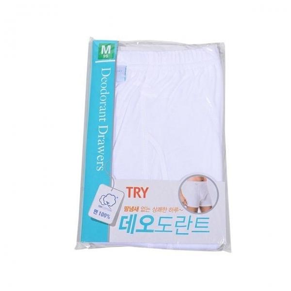 순면 데오도란트 소취기능 남성 백색 즈로즈팬티