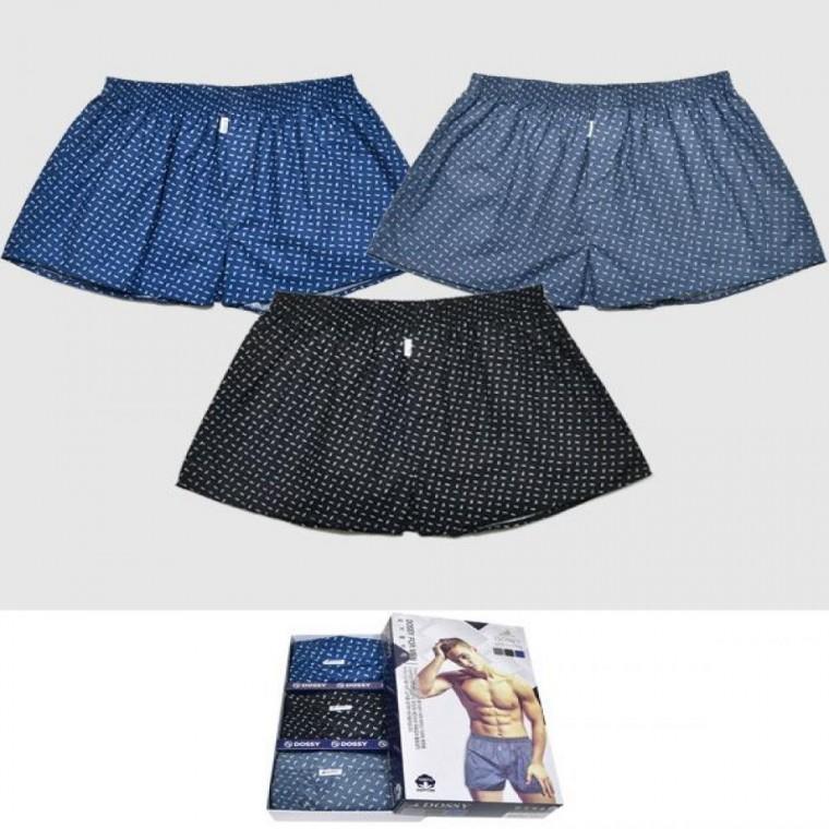 흡수성과 통기성이 뛰어난 100% 특면 남성 트렁크 팬티 3매입