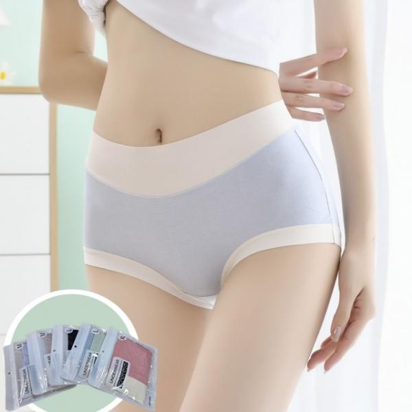심리스 투톤 모달 여성 팬티 여자 속옷 심리스팬티 여자팬티 개별포장