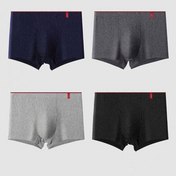 [단가인하]남성 스트라이프 3D  사각 팬티 줄무늬 남자 속옷 빅사이즈까지