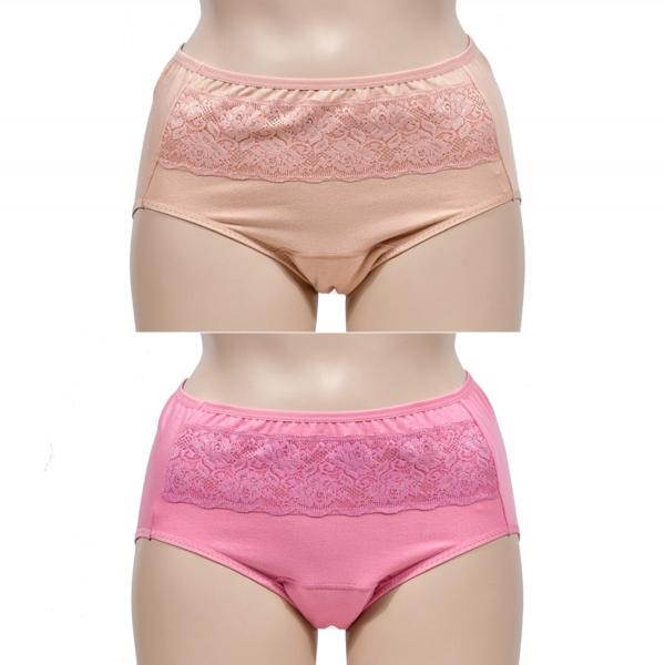 플라워 레이스 편안한 안심 요실금 맥시 삼각팬티
