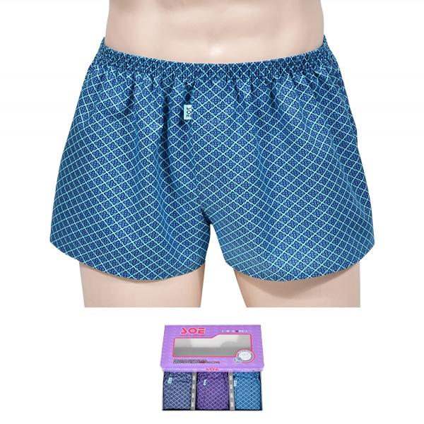 편안함과 실용성을 갖춘 남성 면 사각팬티 3매입