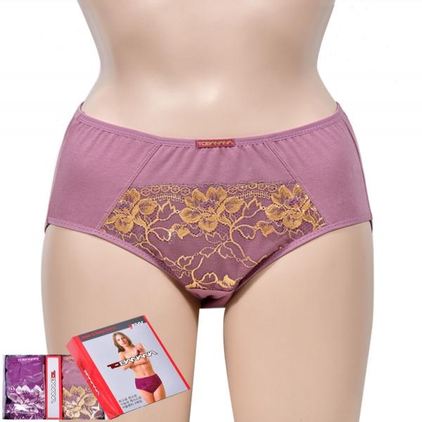 부드럽고 편안한 면스판 맥시 봉제라인 여성 거들팬티 2매입