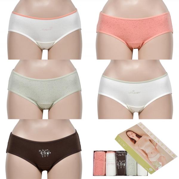 핏은 살리고 편안함을 더한 미디 세미 힙스터 여성 삼각팬티 5매입