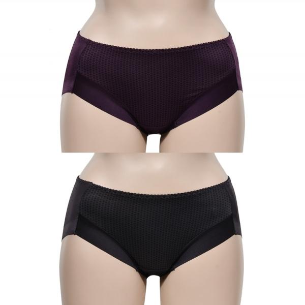 은은한 패턴과 편안한 맥시 햄라인 여성 삼각팬티