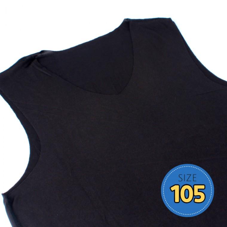 남자 V넥 심리스 이너나시 블랙 105