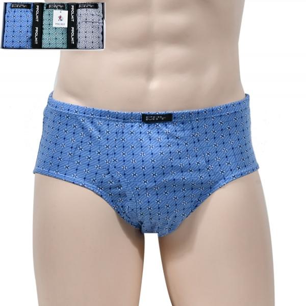 감각적인 패턴 편안한 착용감 남성 순면 브리프 3매입 팬티