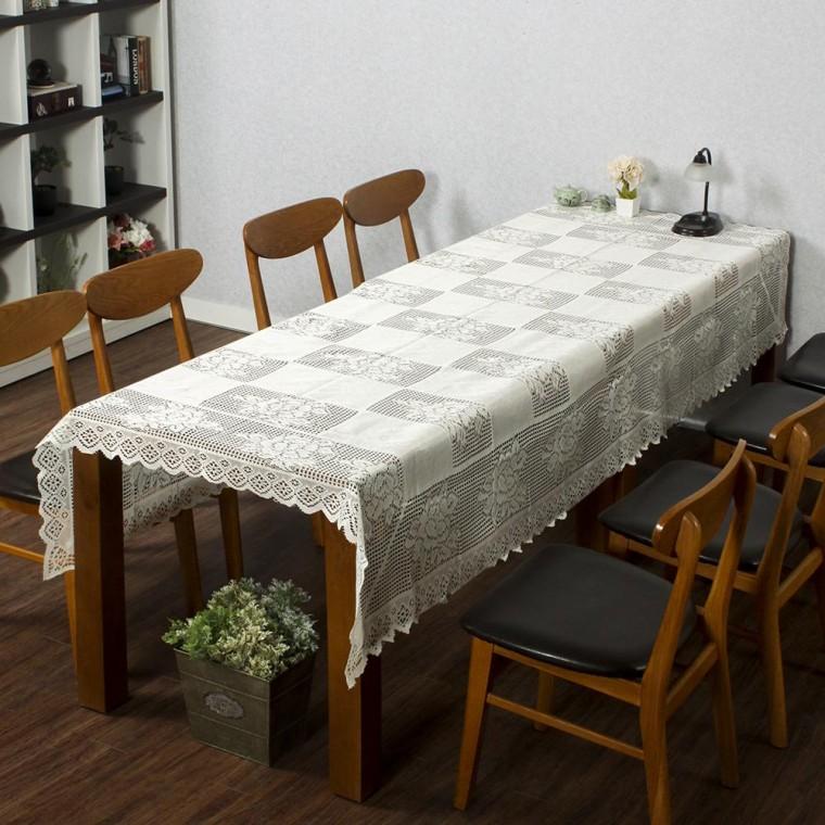 레이스 북유럽식탁보 로즈가든 테이블보