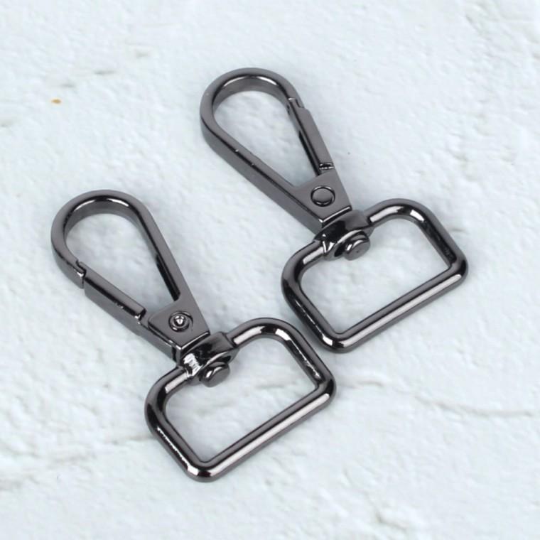가방끈 부자재 D링 고리 흑니켈 20mm 2P