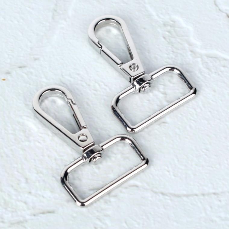 가방끈 부자재 D링 고리 실버 25mm 2P