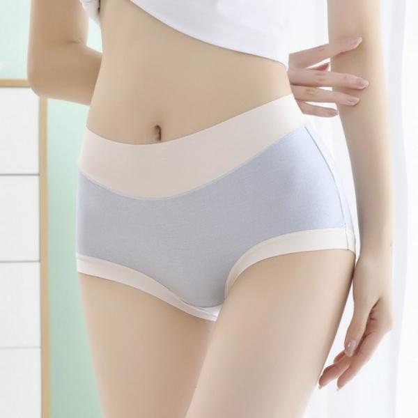 흐물감없는밴딩모달팬티 모달 투톤 배색 여성 심리스팬티 개별포장