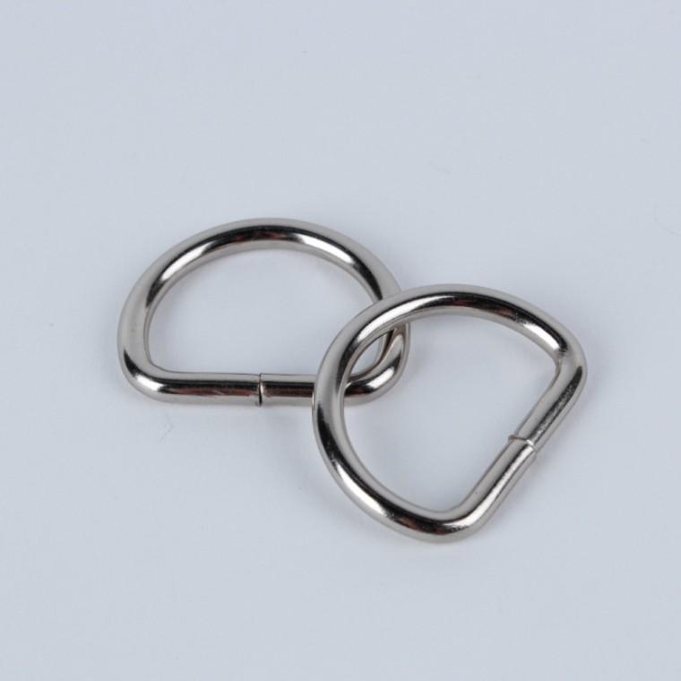 가방끈 부자재 라운드 D링 실버 32mm 2P