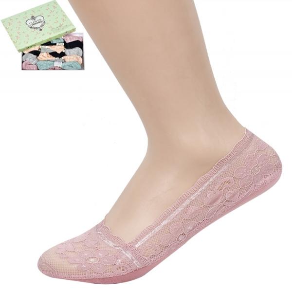 플라워 레이스 숙녀 망사 덧신
